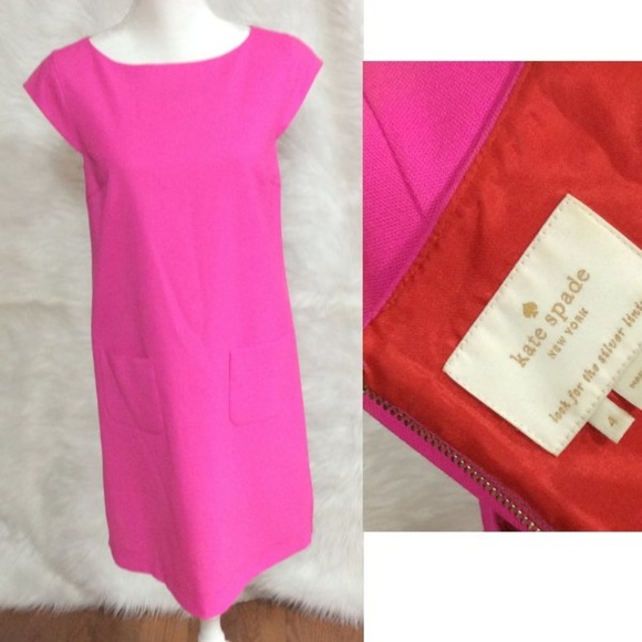 kate spade Dresses & Skirts - Kate Spade Hot pink Roxie dress Size  EUC